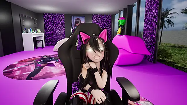AlluraKashimoto Momentaufnahme des Live-Raums auf Stripchat