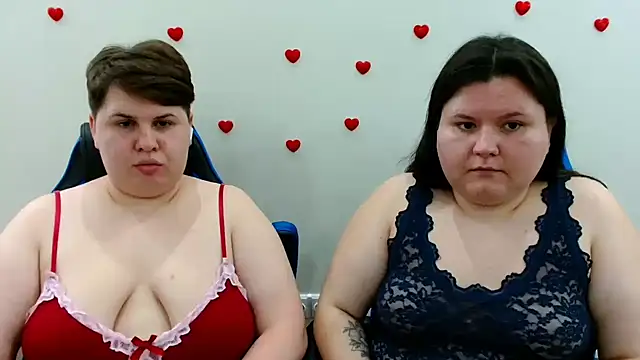 BeckyAndHellen momentopname van live room op Stripchat
