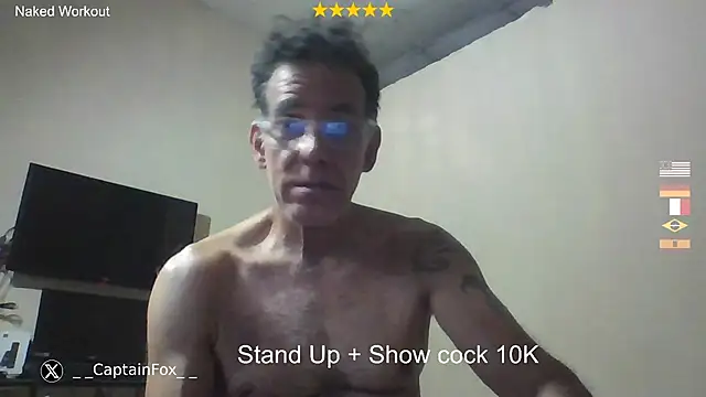CaptainFox momentopname van live room op Stripchat