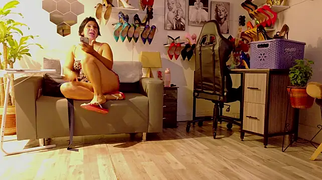 Carlajohnson Momentaufnahme des Live-Raums auf Stripchat