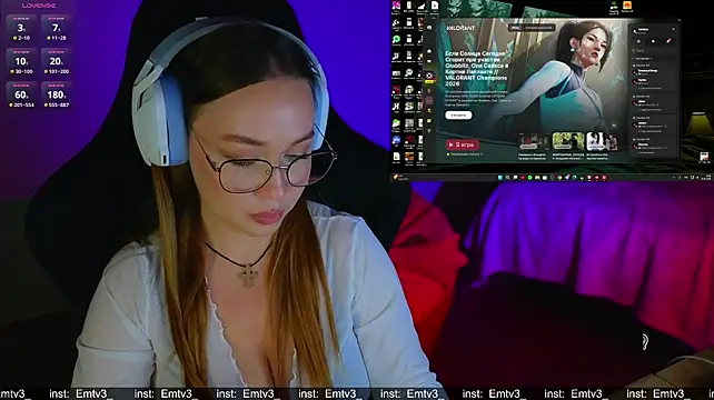 Emili1- captura da sala ao vivo na Stripchat