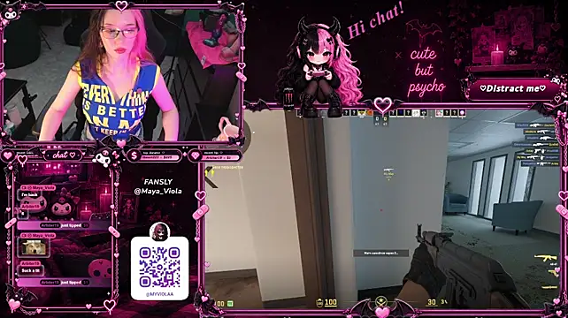 Maya_Viola Momentaufnahme des Live-Raums auf Stripchat