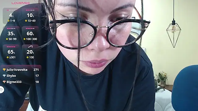 Megan_05_ Momentaufnahme des Live-Raums auf Stripchat