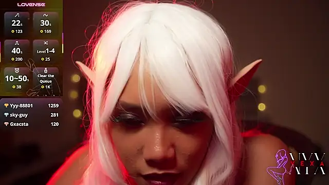 VexaNyx Momentaufnahme des Live-Raums auf Stripchat